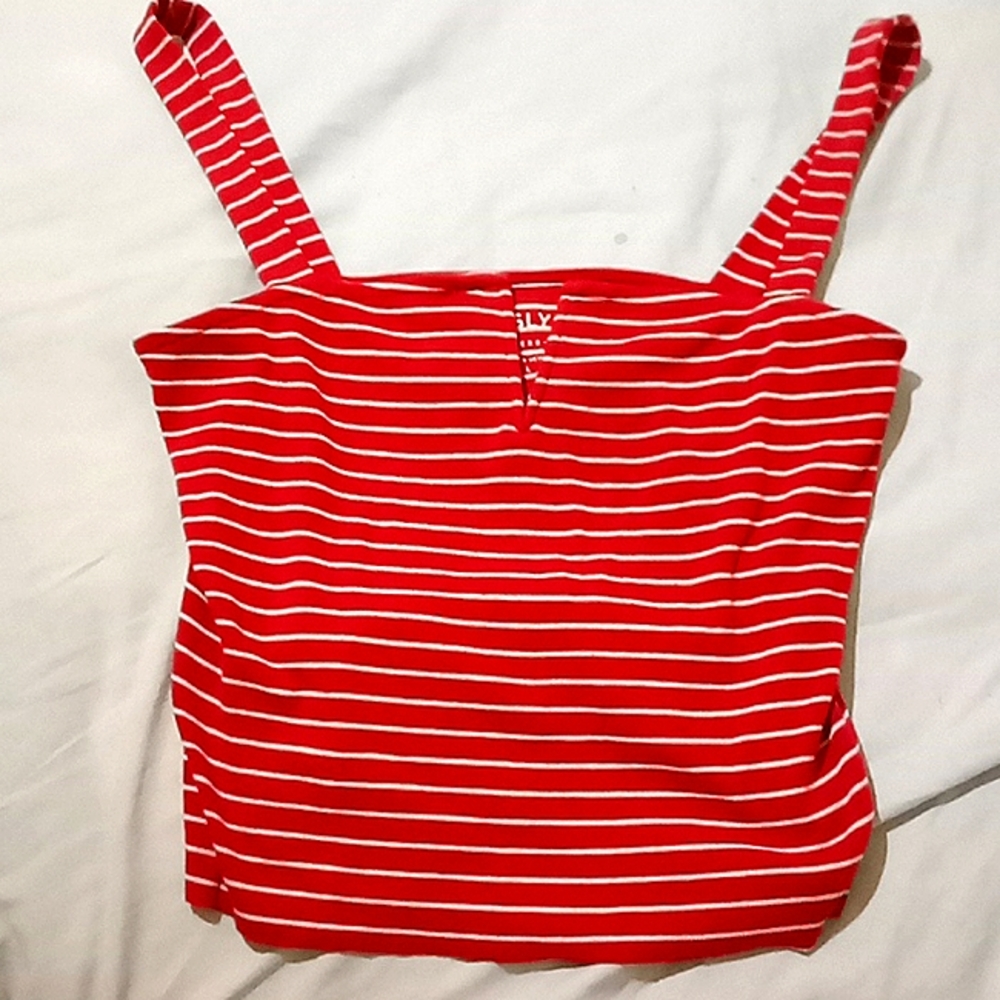 Aero Crop Top - color red orange - size L
